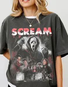 Scream Vintage Halloween Tshirt, Scream Horror Movie Shirt, Scream Ghostface Shirt, Scream Movie Shirt, Horror Halloween