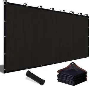 2026 New 90% Blackout Black Mesh Shade Cloth, 10x13ft UV-Resistant Shade Net with Reinforced Rivets, Ideal for Outdoor Camping, Garden, Outdoor Decor