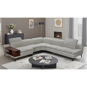 Klaussner Crescent Sectional Sofa