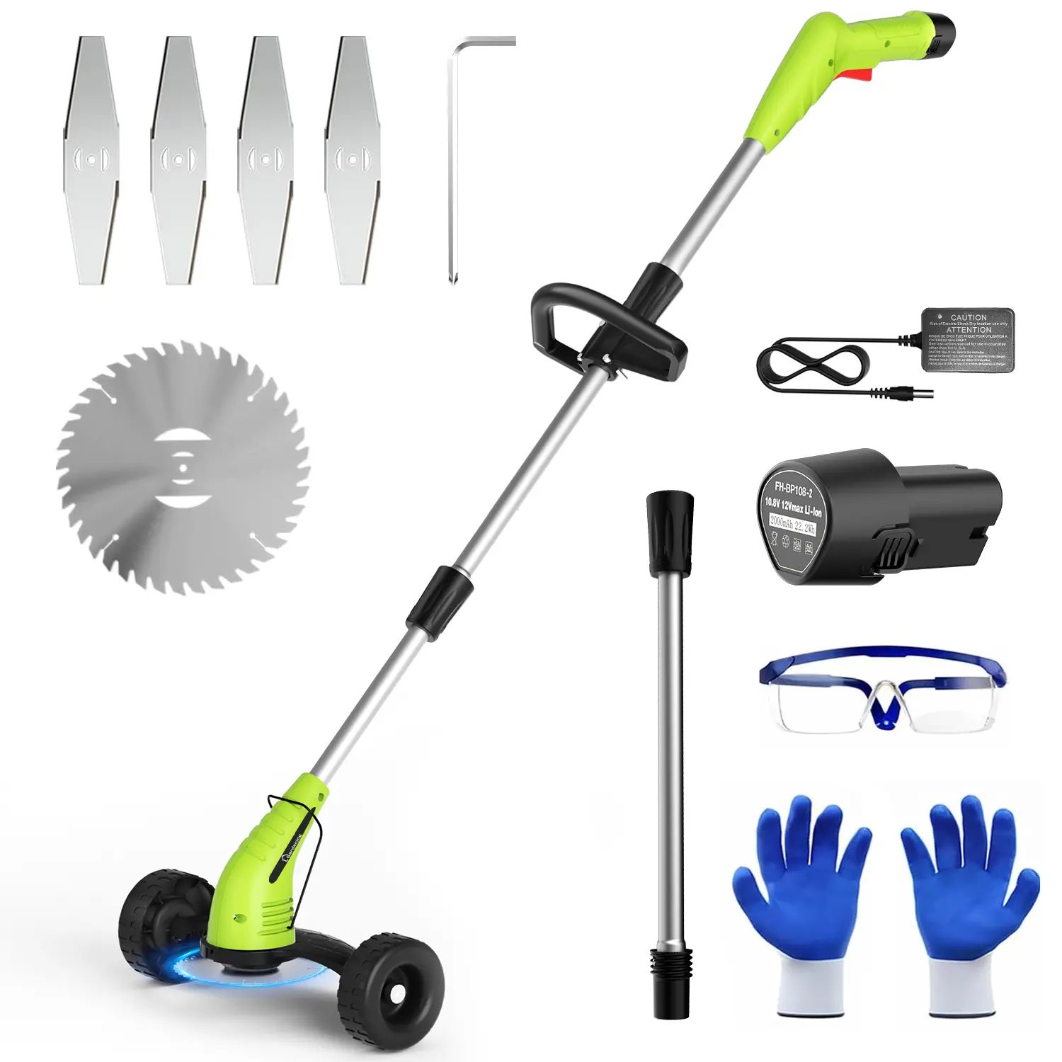 Cordless Grass Trimmer with 2 Batteries | Lightweight Weed Wacker for Lawn Edging & Yard Trimming Cordless Grass Trimmer with 2 Batteries | Lightweight Weed Wacker for Lawn Edging & Yard Trimming