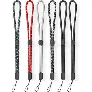 Hand Wrist Strap Lanyard, 6 Pack Adjustable Colorful Nylon Hand Wrist Straps for , Camera, , , Phone, USB Flash Drive, Wallet, ID Name Tag Badge (Mixed Vibrant)