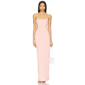 OW Collection Fiona Maxi Dress in Blush Pink