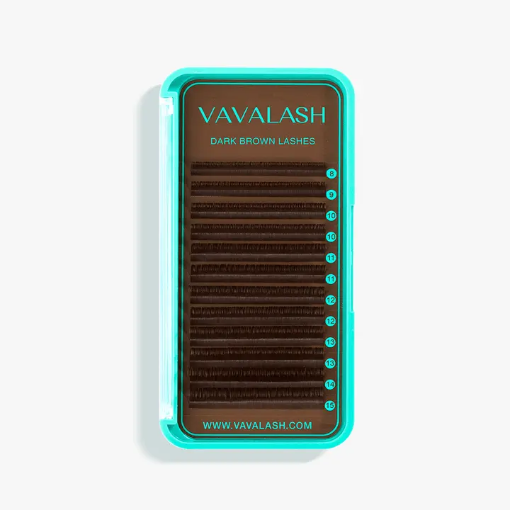 0.05 Premium Dark Brown Colored Volume Eyelash Extensions