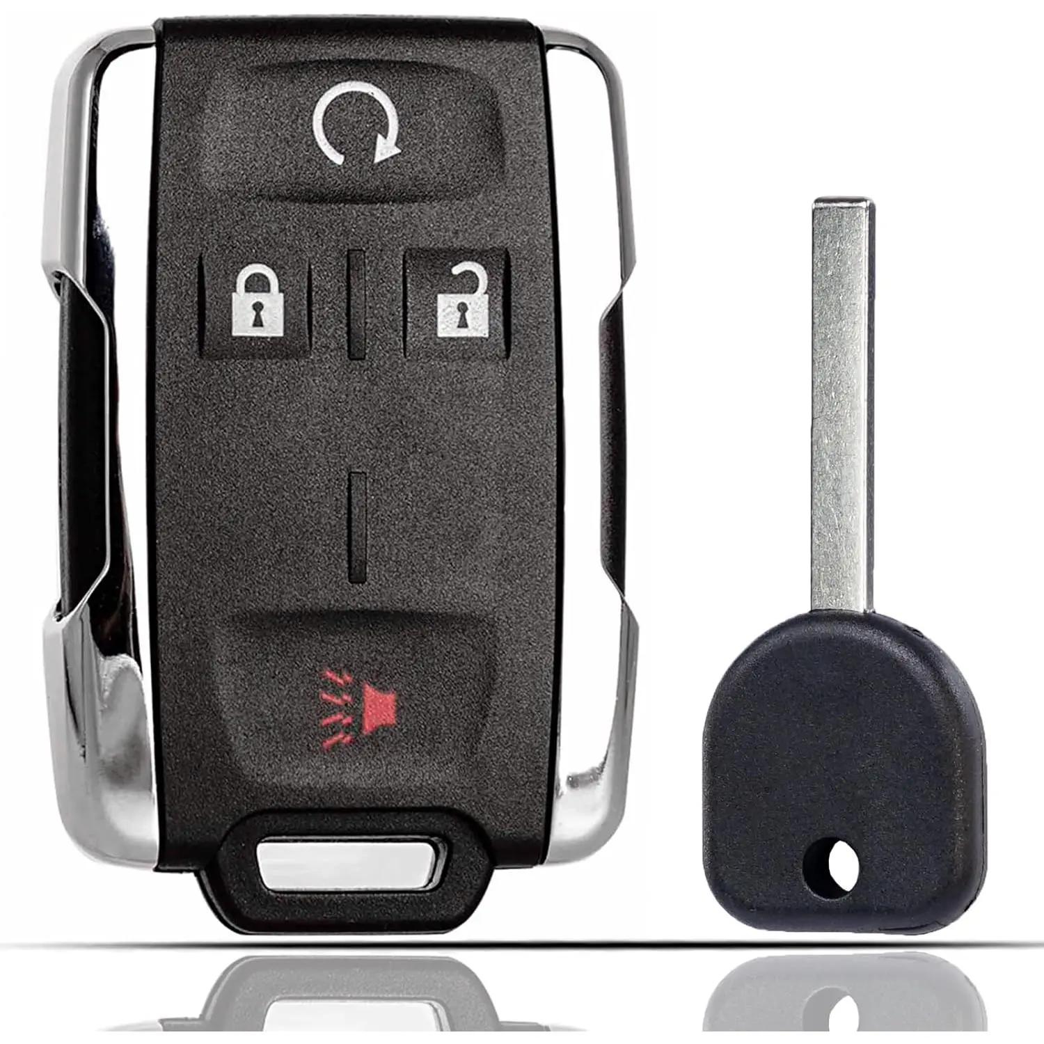 Key Fob Remote Replacement Fits for Chevy Silverado 1500 2500 3500 Colorado GMC Sierra Canyon 2014-2022 FCC ID: M3N-32337100 with Uncut Chevrolet GMC Transponder Ignition Key 46 Chip 315MHz, Car Key Accessory