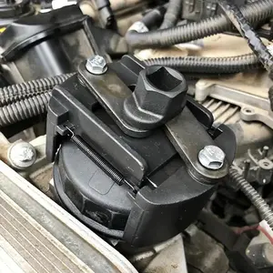 Heavy-Duty Adjustable Oil Filter Wrench, 60-80mm Oil Filter Removal Wrench, Reversible Grip for Easy Removal and Installation, Car Repair Tool