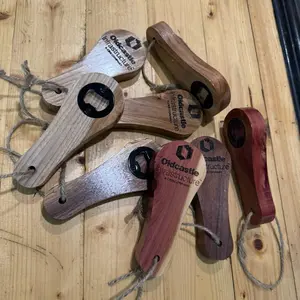 Custom wooden bottle opener