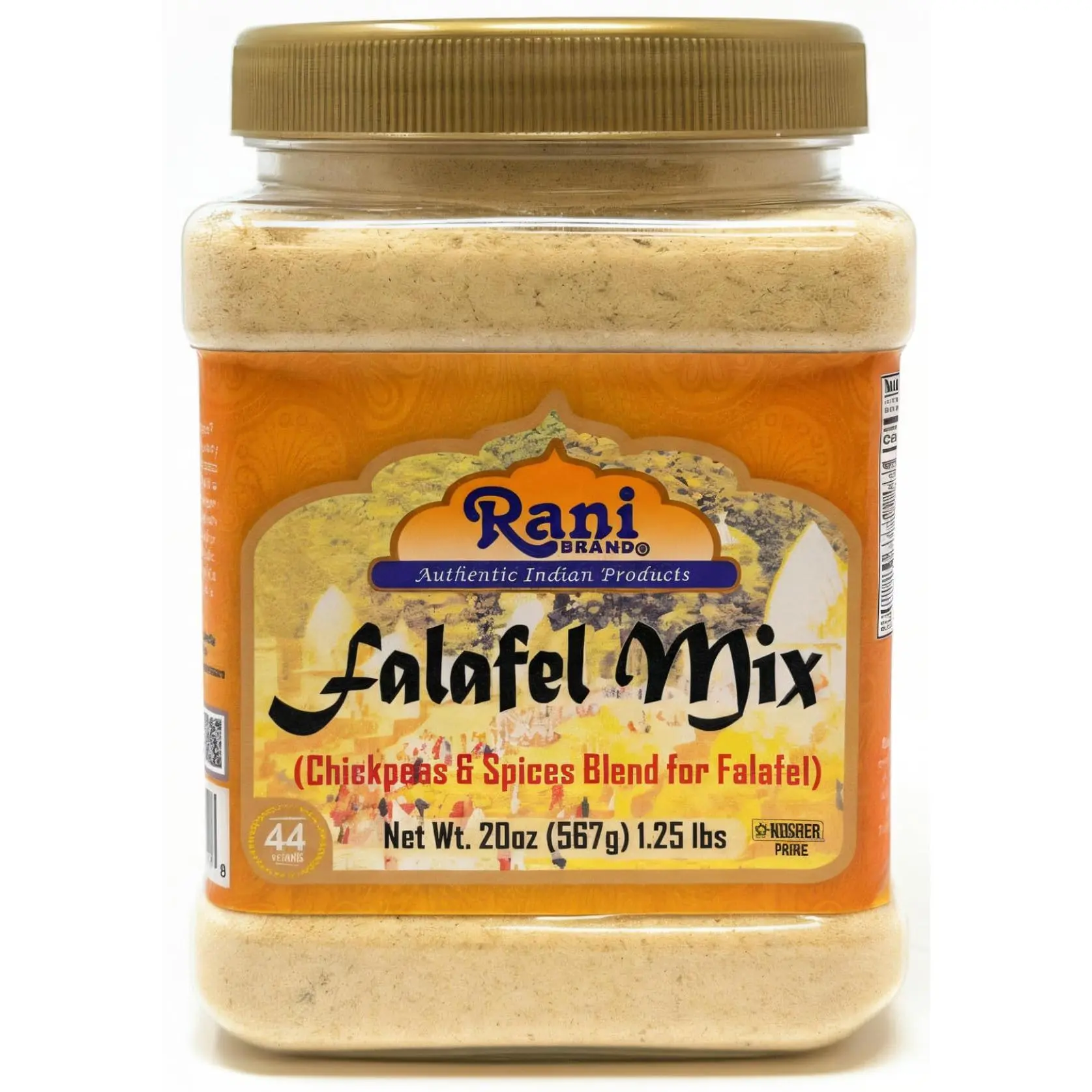 Rani Falafel Mix (Chickpeas & Spices Blend for Falafel) 20oz (1.25lbs) 567g PET Jar ~ Gluten Friendly | NON-GMO | Kosher | Product of USA