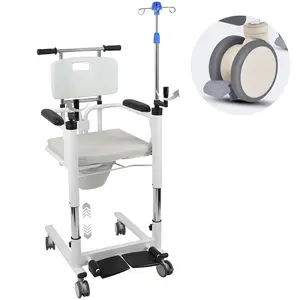Patient Lift Transfer Chair, Portable Transfer Chair for Senior Adults, Bed to Toilet Transfer Lift, Portable Patient Lift Wheelchair for Home and Car