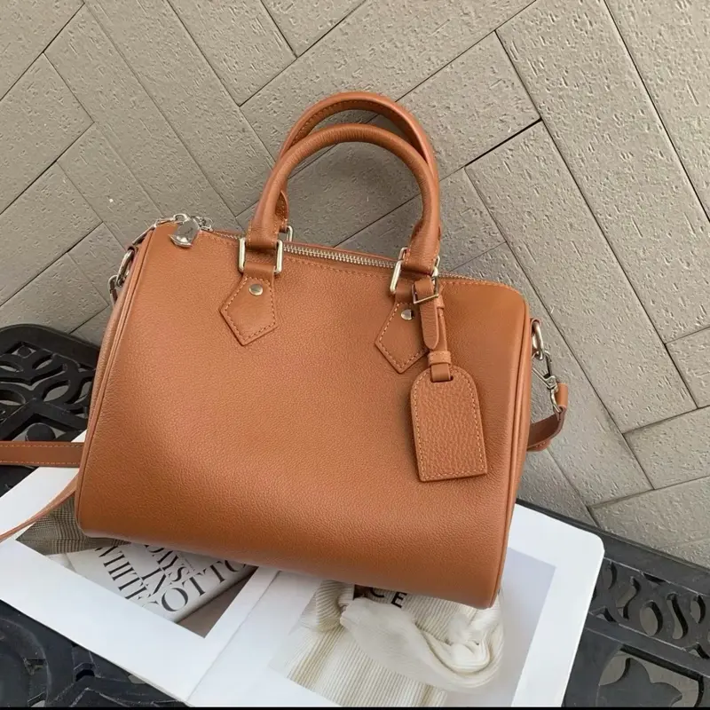 OC Leather Barrel Bag - Elegant Design with Multiple Colors Available