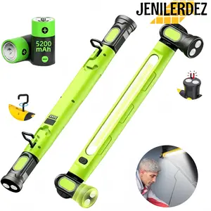 Under Hood Work Light Bar, 3000LM LED Magnetic Light Bar with Hooks, 5200mAh Cordless Rechargeable Hood Light for Mechanic/Car Repairing/Garage