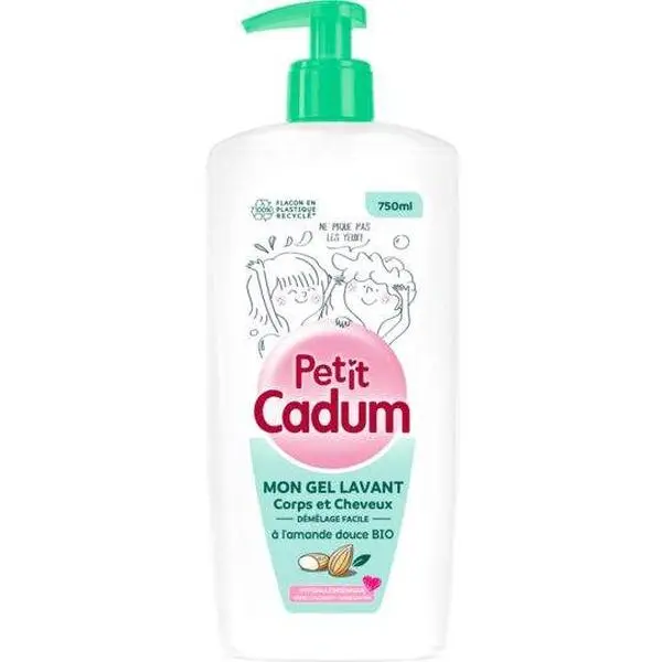 Cadum - Hair and Body Washing Gel Dispenser Almond, 750ml (26.5oz)