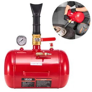 fathersdaygift VEVOR Air Tire Bead Seater, 5 Gal/ 18.9 L, Heavy Duty Tire Bead Blaster Tool, 87-116 PSI Operating Pressure, Air Trigger Seating Inflator for Pickup, Truck, ATV, Jeep, Van, Lawn Tractor, RV, Red