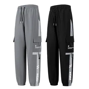 Men's overalls with tapered legs and rolled-up edges - strong and durable, non-elastic, ideal for everyday wear and outdoor recreation.