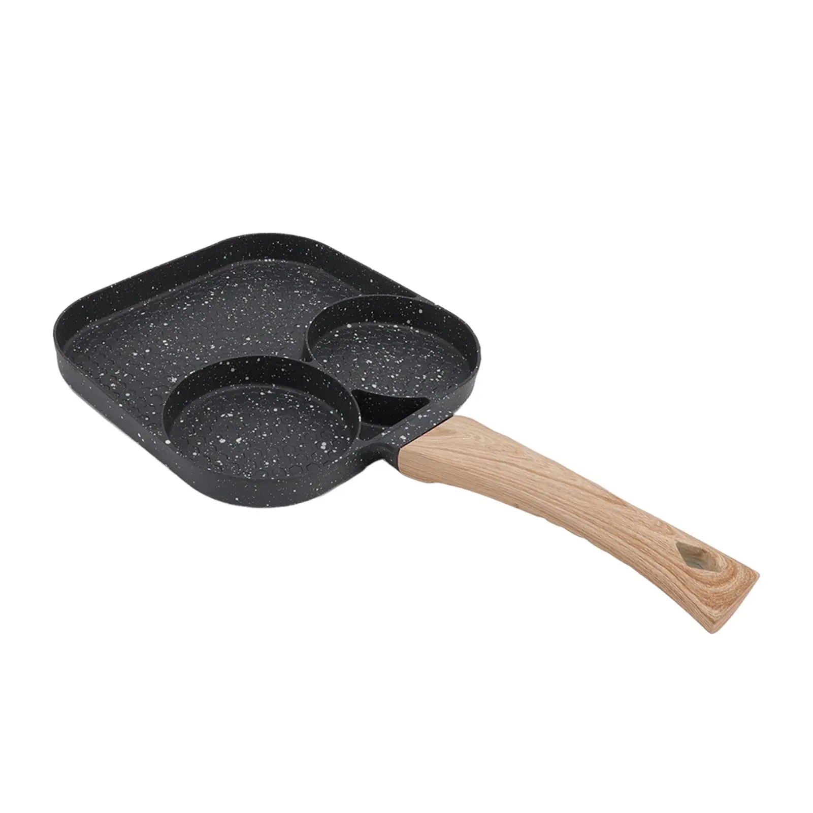 1 Piece Household Aluminum Maifanshi Multi function Egg Frying Pan Kitchen Pan Non stick Pan Breakfast Egg Burger Small Frying Pan Steak Pan Suitable for Kitchen and Outdoor Use