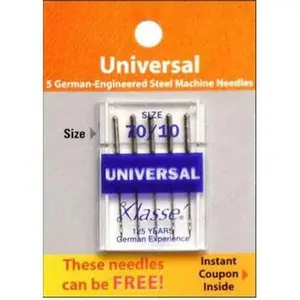 Klasse Size 70/10 Universal Sewing Machine Needles