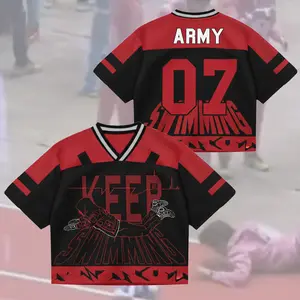 Custom Kpop Music Word Tour Jersey ARIRANG Comeback Croptop Jersey Gift For Army