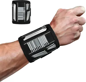 Nylon Magnetic Wristband for Holding Screws, Lightweight Magnets Holds Screws, Nails, Drill Bits - Great Gift for Dad, Husband, Craftsmen