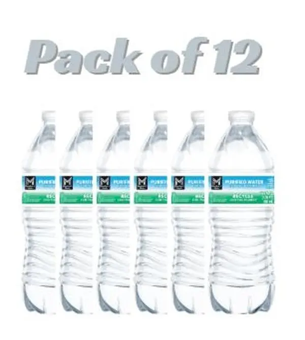 Member’s Mark Purified Water – 12 Pack (16.9 fl oz Bottles)