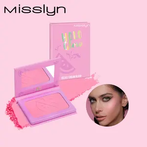 1 pcs Holo Glow Velvet Cream Blush,Shimmy, creamy, long-lasting, high-gloss, portable, waterproof, sweatproof, silky,Party, camping, outdoors, traveling, Gifts, daily,Valentine's Day, Mother's Day, Back to School Essentials, Halloween, Christmas