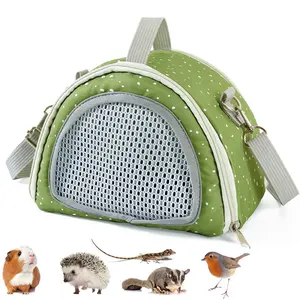 Crossbody Small Pet Carrier Bag - for Hamsters, Squirrels, Hedgehogs, Sugar Gliders, Chinchillas & Lizards