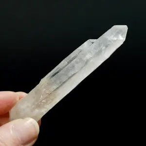 3.8in Pink Isis Face Tantric Twin Diamantina Clear Quartz Crystal Laser Starbrary, Brazil