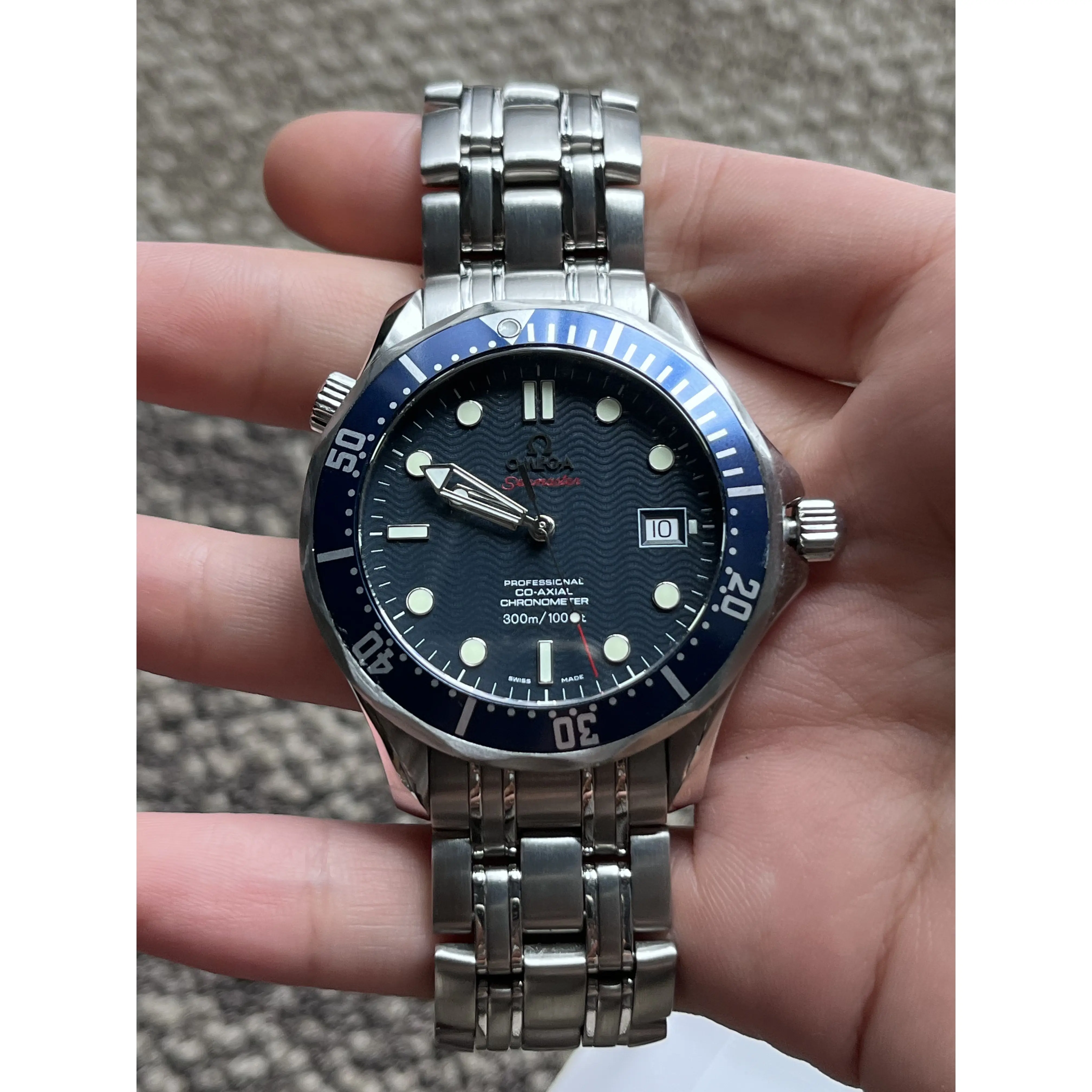 Omega Seamaster 41 Stainless Steel Mechanical Men's Watch, # TK-81873553, 18 cm