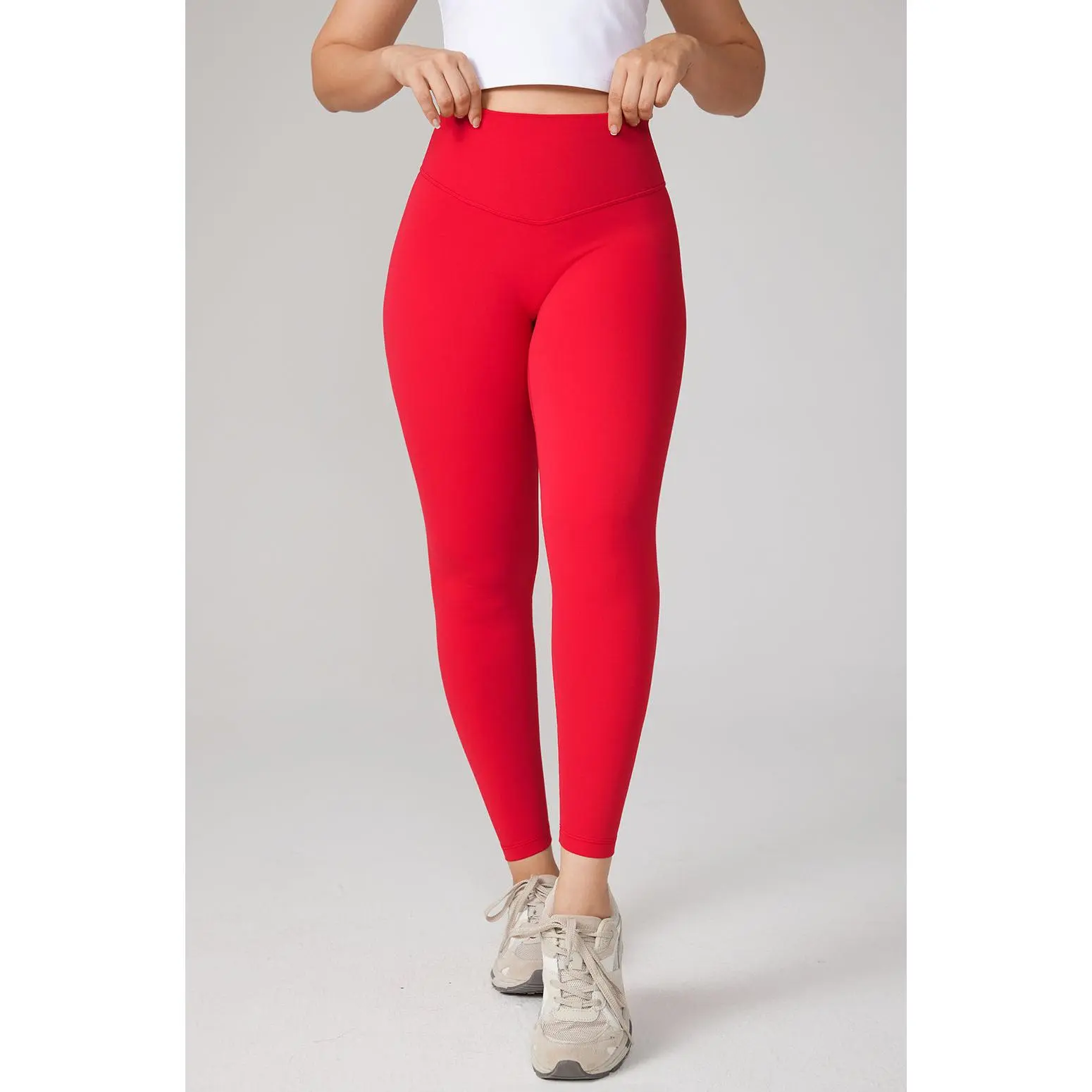 Women's Yoga Leggings, 25" Buttery Soft Seamless High Waisted Fitness Activewear with Tummy Control, No Front Seam & V-Seam Glute Contour, Built For Yoga And Workouts, Secure Fit For Active Days, Body Contouring