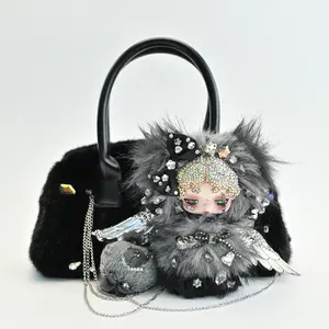 [Dream-Escorting Knight] Original Design Handmade Custom Diamond-Studded Bag