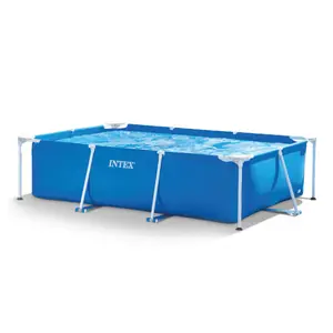 Intex 9.8-ft x 6.5-ft x 28.8-in Metal frame Rectangle Above-Ground Pool