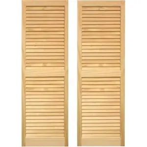Pinecroft SHL63 Exterior Louvered Shutters 15 x 63 in. Pinecroft SHL63 Exterior Louvered Shutters 15 x 63 in.