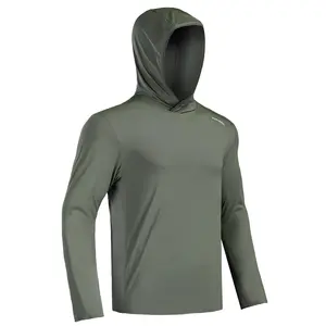 Clearance RODEEL 937 Sun Hoodie Shirts Men UPF 50+ UV Protection Long Sleeve Lightweight Quick Dry Moisture Wicking Breathable Cooling Activewear for Outdoor Sport Gym Hiking Camping Fishing Boating Construction Roofing Landscaping Gardening, summervibes