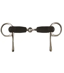 Jacks  18 mm Soft Rubber Half Cheek Snaffle Bit for Horse, Stainless Steel, 18Mm