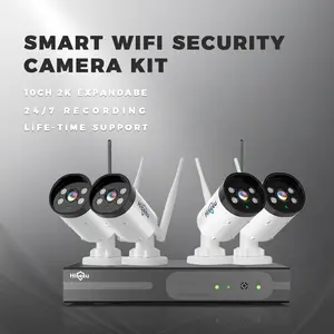 Hiseeu Wireless WIFI 2K 3MP Security Camera System