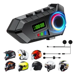 2026 new smart motorcycle helmet headset, built-in microphone and speaker, waterproof and sweat-proof, FM function, suitable for all helmets
