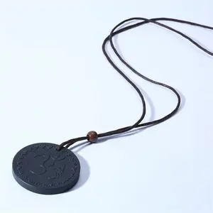 Lava Quantum Scalar Energy Pendant - Anti-Aging Hypoallergenic Necklace Boosts Immune System Improves Circulation Reduces Stress and Fatigue Natural Crystal Jewelry