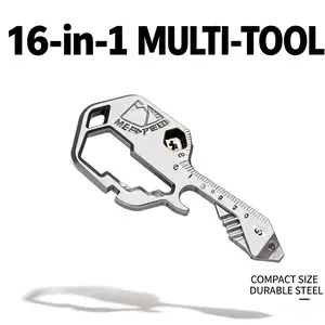 Portable EDC Keychain Multitool,16+ Functions Stress Bottle Opener, hand Screwdriver,Wrench,Box,Cutter, gift,for Everyday Carry home with Screwdriver, Wrench, and Box Cutter for Travel, Outdoor,and Everyday Use,