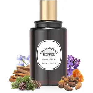 Hotel Diffuser Oil 5 Fl Oz (150 ml), Hotel  Diffuser Oil   Oil for Waterless Diffusers,Bigger Bottle, Bolder Aroma,  Lasting- NO. Santal for Le Labo