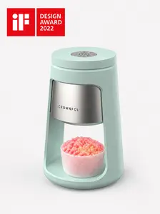 CROWNFUL Shaved Ice Machine, Snow Cone Machine with 2 Ice Cups, Ice Shaver Machine for Snow Cones, Snowballs, Frozen Cocktails and More, Easy to DIY with Snow Cone Syrup at Home,Gifts for Men&Women