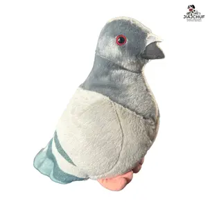Grey pigeon plush，Pigeon Design Stuffed Toy, Cute Animal Design Plush Toy, Soft Plush Toy for Kids, Perfect Gift for Children, Stuffed Animals, Cuddly Stuffed Animal