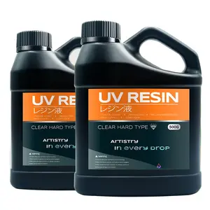 UV   Clear Hard Type -  Curing UV Epoxy  for  Making Craft Decoration, Hard Transparent Glue Solar Cure Sunlight Activated  Casting, Coating 1000g