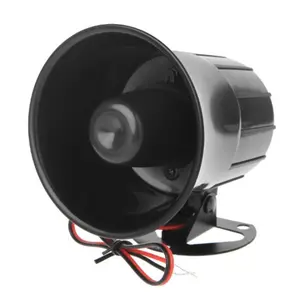 12V 15w Wired Car Alarm Siren, High-Power Security Horn, Home Visit Alert Speaker, Model Tz424-4, Effective Theft Deterrent Device