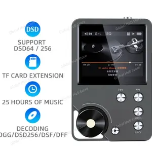Master Band-level HIFI Lossless DSD256 Music Player, High-fidelity Sports Professional MP3, Car Portable Player