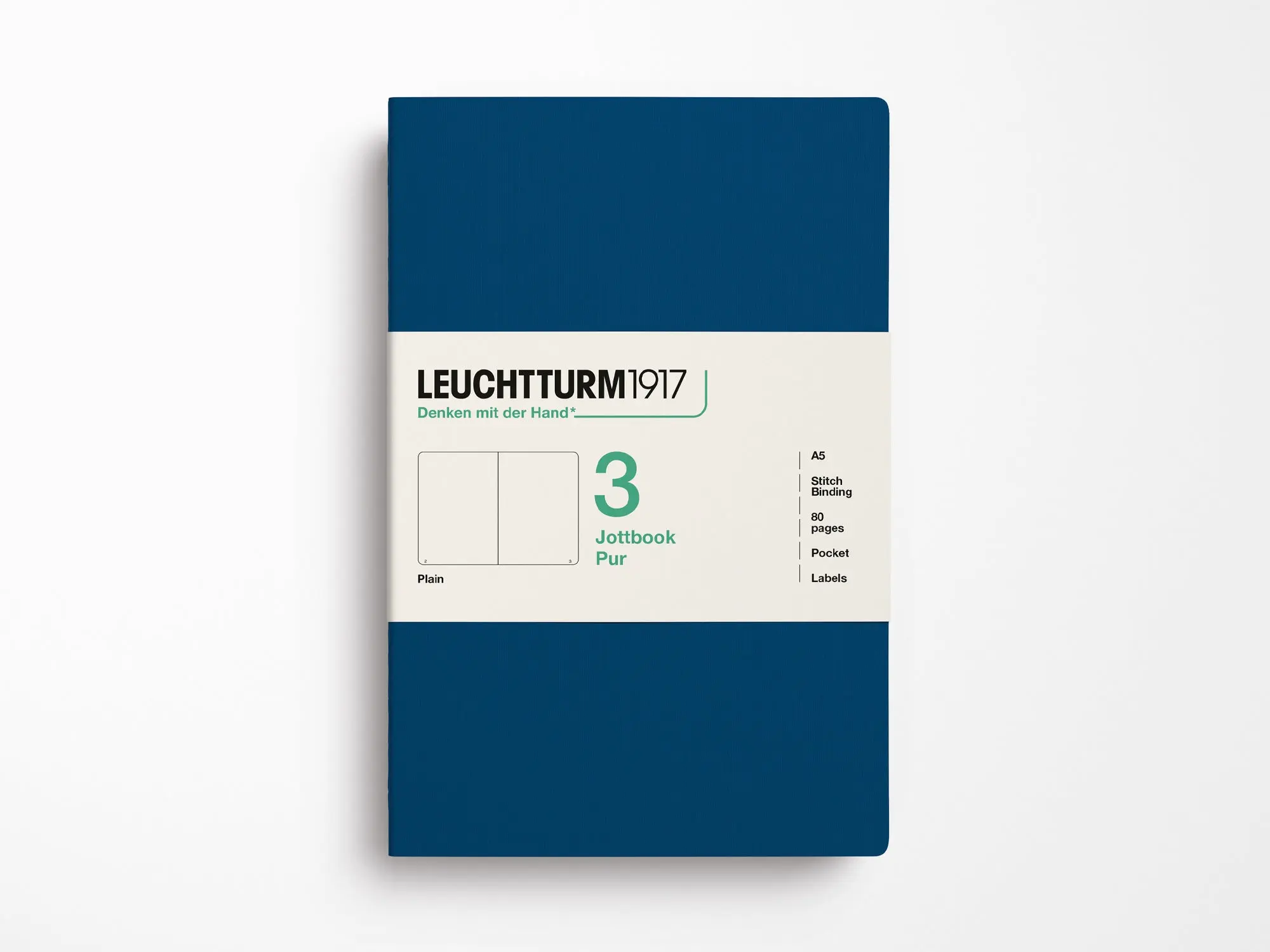 Leuchtturm 1917 Jottbook Pur Set of 3 - Indigo Leuchtturm 1917 Jottbook Pur Set of 3 - Indigo