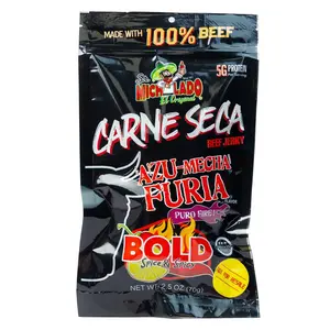 HOT!!! Sr. Michelado Carne Seca - Crunchy Beef Jerky - Azu Mecha Furia BOLD 2.5oz