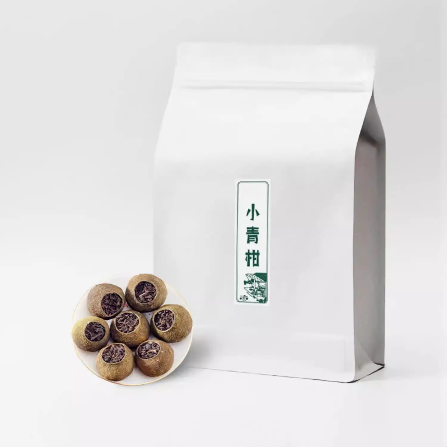 Tangerine Pu-Erh Tea,loaded tea, Sun-Dried Xinhui Small Green tangerine Ripe tea bulk, Sugar-Free Beverage, 250g Bulk Pack，natural sweet dark tea Authentic Chinese Tea Health Tea