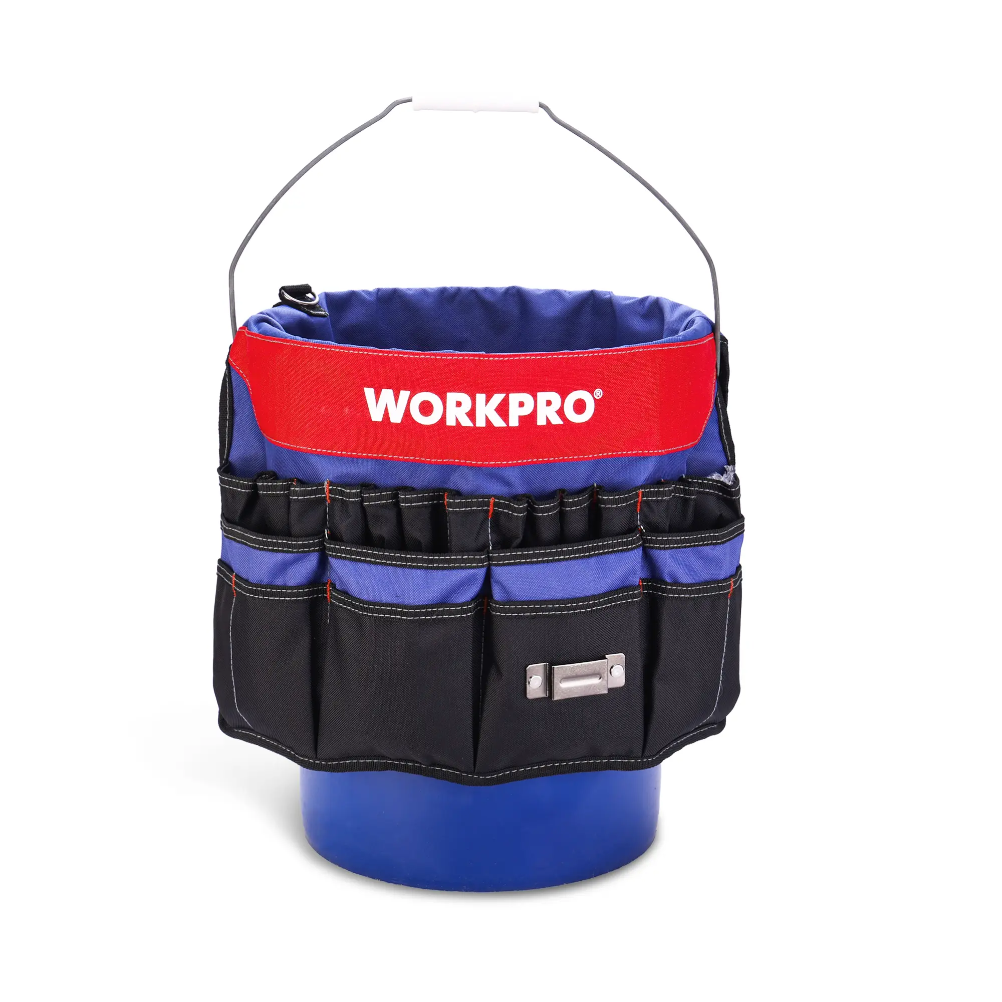 #fathersdaygift WORKPRO Bucket Tool Organizer with 51 Pockets Fits to 3.5-5 Gallon Bucket (Tools Excluded)