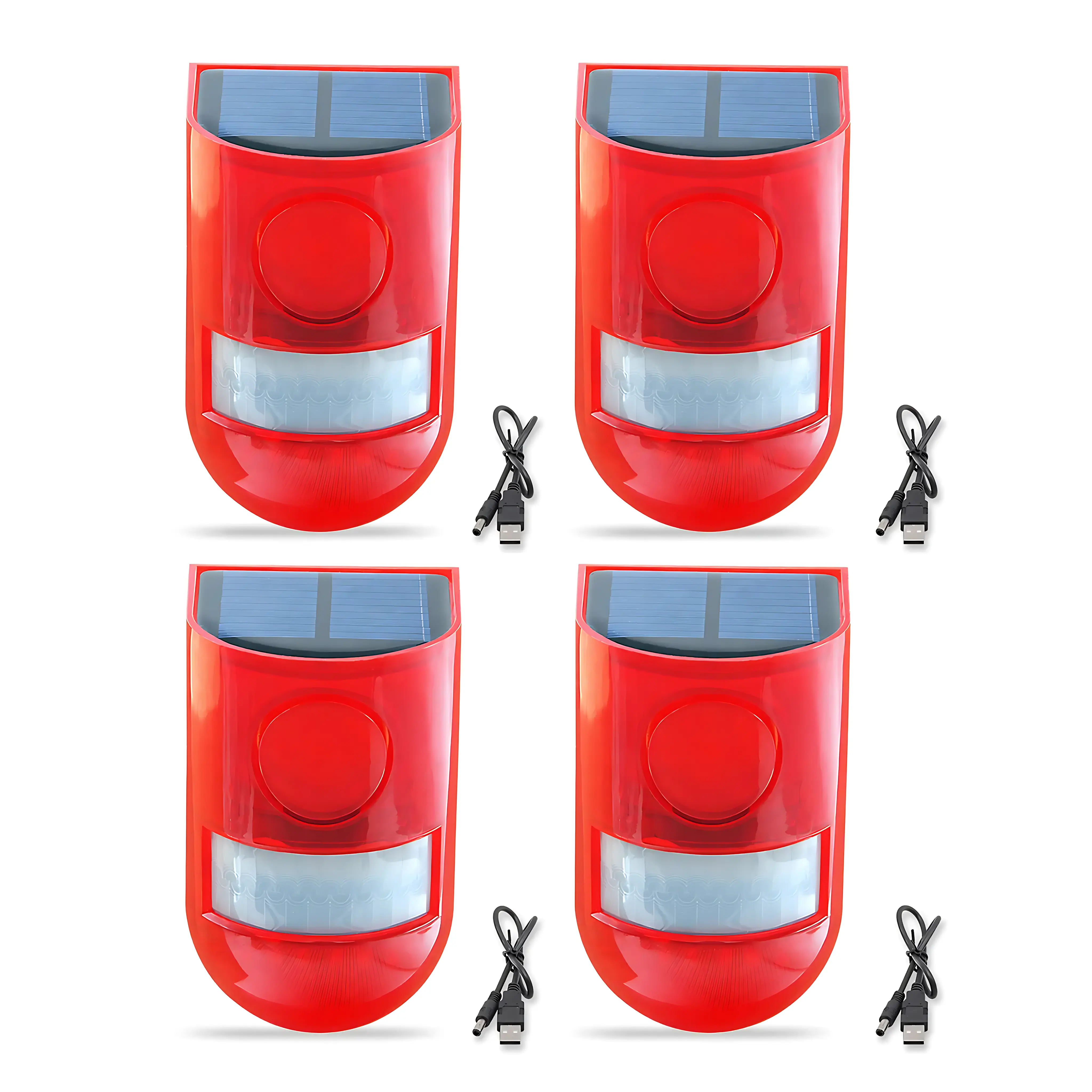 Solar 129dB Motion Alarm – Outdoor Waterproof Security Siren with Smart Motion Sensor, 6 LED Flash Modes & 4 Alarm Settings. Solar Powered Wireless Strobe Warning Light with IP55/IP65 Weather Protection for Home, Farm, Garage, Villa & Garden Security