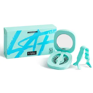 LAfabs Soft Magnetic Eyelashes, Magnetic Eyelashes With Clamp, No Glue & No Liner Needed, Reusable, Waterproof, Natural Look Lashes, Eyelashes Extensions For Beginners Makeup Cosmetic