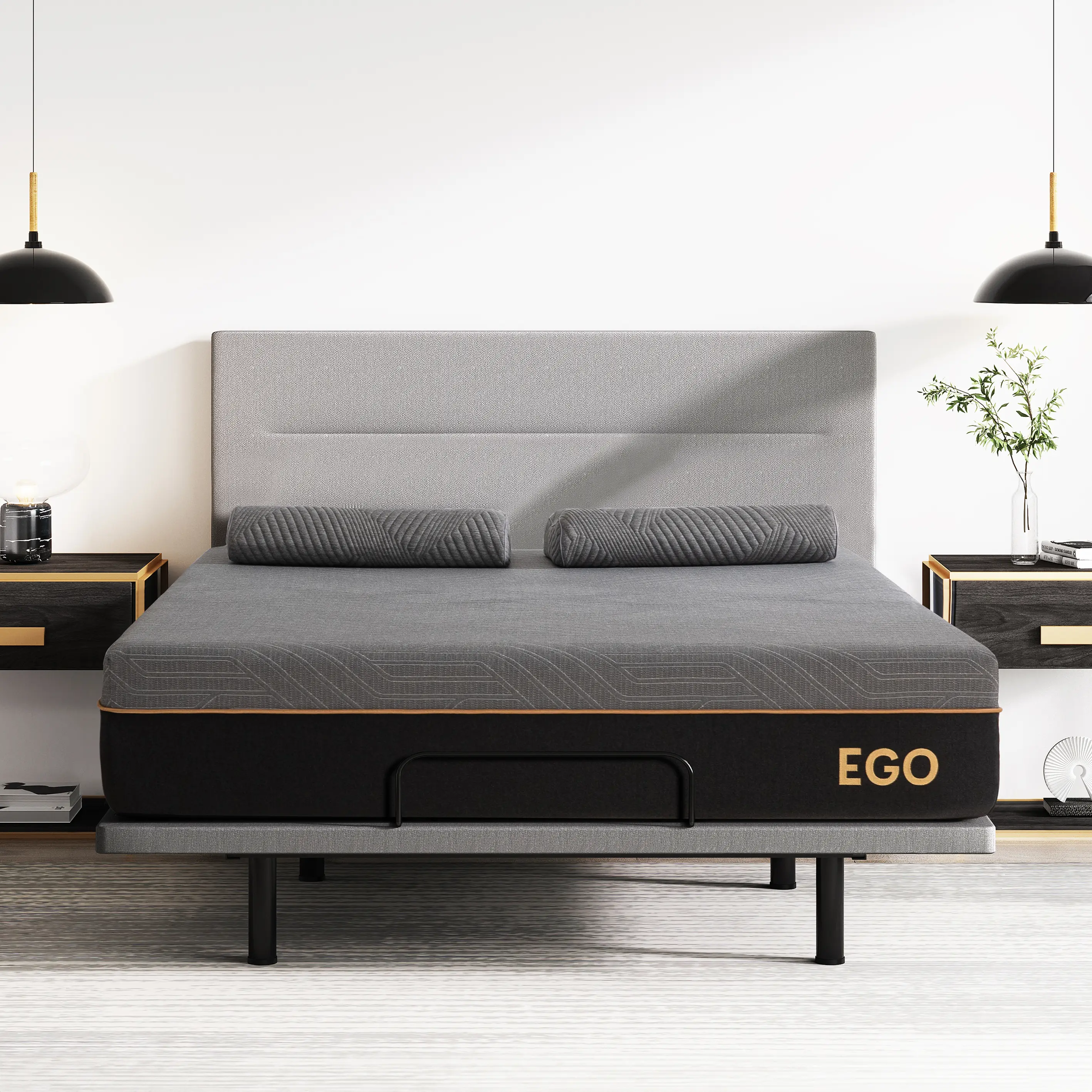 Live EGO Copper Gel Memory Foam Mattress with Graphene Technology 12" - Cool Sleep & Enhance good sleep