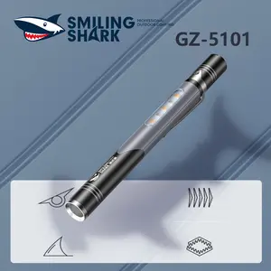 Smilingshark GZ-5101 Outdoor Multifunctional Work Light - Pocket Clip Design, 4 Lighting Modes, Compact Portable Plastic Construction for Daily Camping & Hiking Use